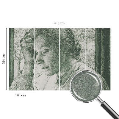 Vliesová fototapeta s potiskem Reflexivní žena