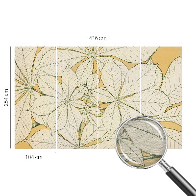 Fototapeta na míru do ložnice Kaštanové listy