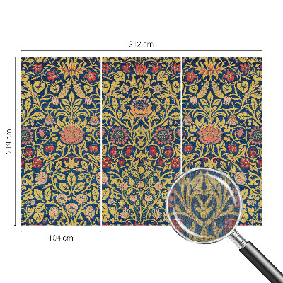 Vliesová fototapeta s potiskem Květinový vzor