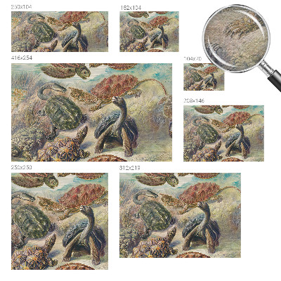 Vliesová fototapeta pro děti Želví fauna