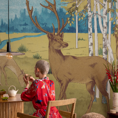 Fototapeta s potiskem na vliesu Lesní harmonie