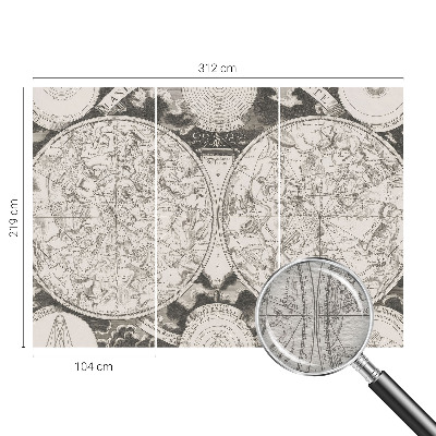 Moderní fototapeta na míru Hvězdná mapa
