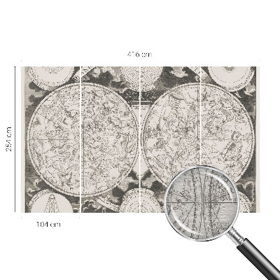 Moderní fototapeta na míru Hvězdná mapa
