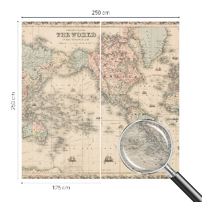 Fototapeta na míru do ložnice Historická mapa