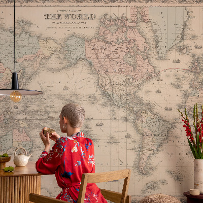 Fototapeta na míru do ložnice Historická mapa