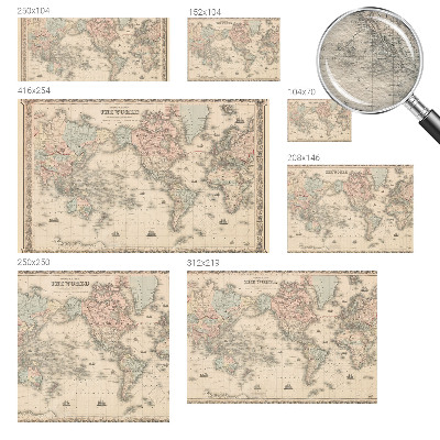 Fototapeta na míru do ložnice Historická mapa