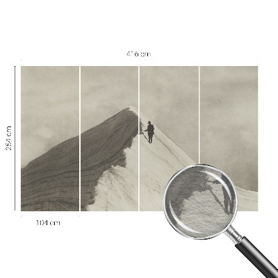 Vliesová fototapeta na zeď Osamělý horolezec