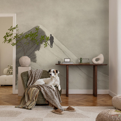 Vliesová fototapeta na zeď Osamělý horolezec