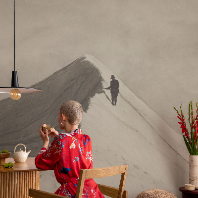 Vliesová fototapeta na zeď Osamělý horolezec