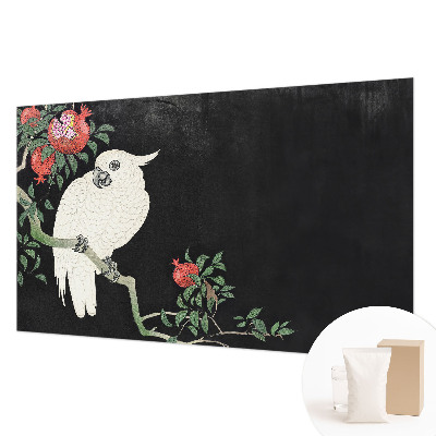 Fototapeta s potiskem na vliesu Papoušek z granátového jablka