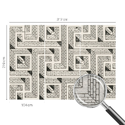 Fotografická tapeta na vliesu Cihelné bludiště