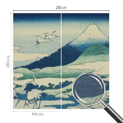 Dekorativní fototapeta na zeď Jeřáby a hory