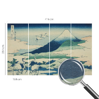 Dekorativní fototapeta na zeď Jeřáby a hory