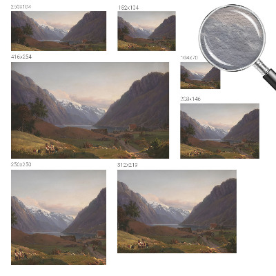 Fotografická tapeta vliesová Horské panorama