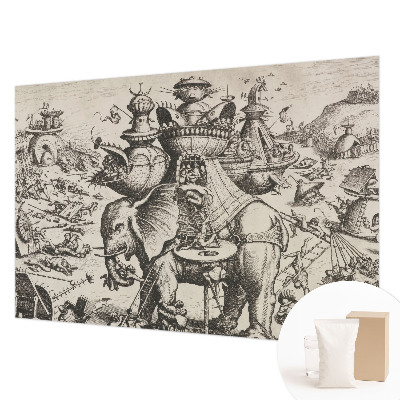 Fototapeta s potiskem na vliesu Groteskní bitva