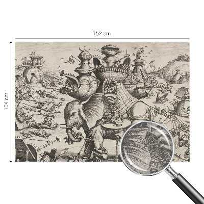 Fototapeta s potiskem na vliesu Groteskní bitva