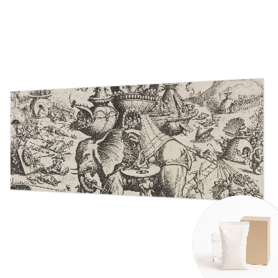 Fototapeta s potiskem na vliesu Groteskní bitva