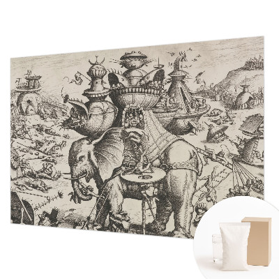 Fototapeta s potiskem na vliesu Groteskní bitva