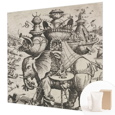 Fototapeta s potiskem na vliesu Groteskní bitva