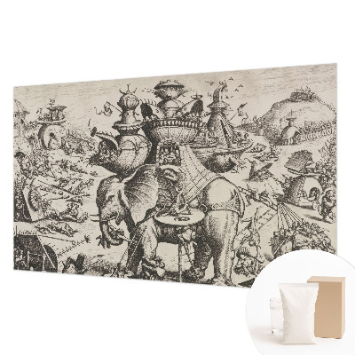 Fototapeta s potiskem na vliesu Groteskní bitva