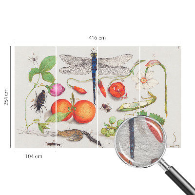 Fototapeta s potiskem na vliesu Ilustrace přírody