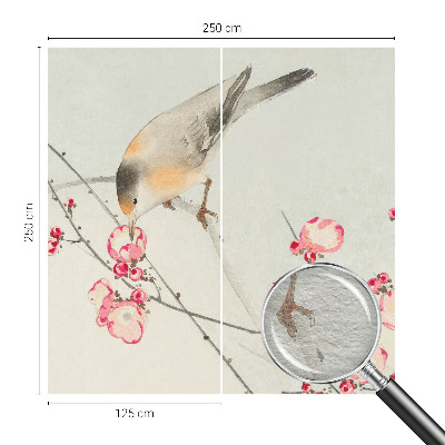 Fototapeta na míru do ložnice Květinový pták