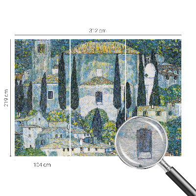 Vliesová fototapeta do ložnice Cypřišové domy