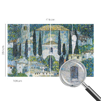 Vliesová fototapeta do ložnice Cypřišové domy