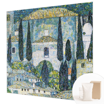 Vliesová fototapeta do ložnice Cypřišové domy