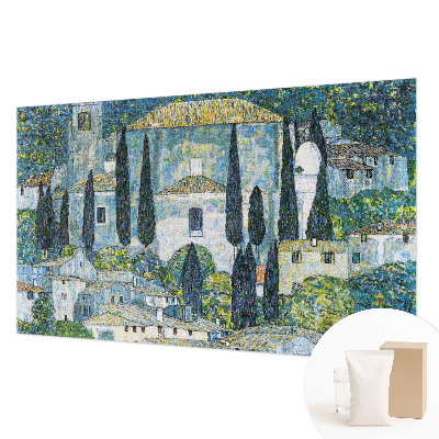 Vliesová fototapeta do ložnice Cypřišové domy