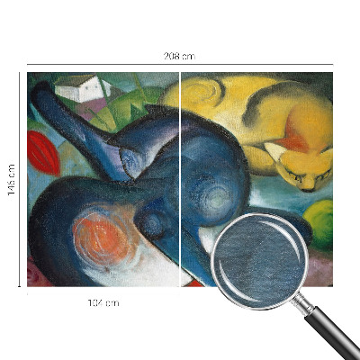 Fototapeta na míru do obýváku Kočičí umění