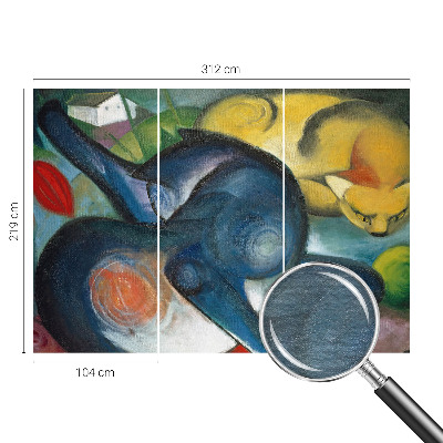 Fototapeta na míru do obýváku Kočičí umění