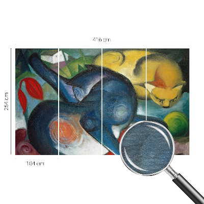 Fototapeta na míru do obýváku Kočičí umění