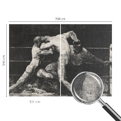 Fototapeta na míru do ložnice Souboj boxerů