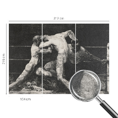 Fototapeta na míru do ložnice Souboj boxerů