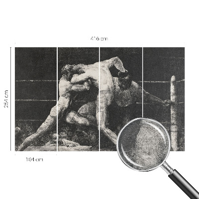 Fototapeta na míru do ložnice Souboj boxerů