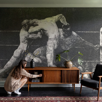 Fototapeta na míru do ložnice Souboj boxerů