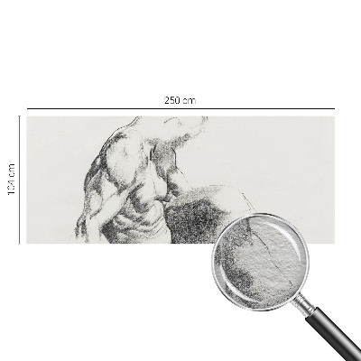 Vliesová fototapeta s potiskem Mužská skica