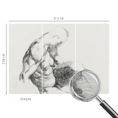 Vliesová fototapeta s potiskem Mužská skica