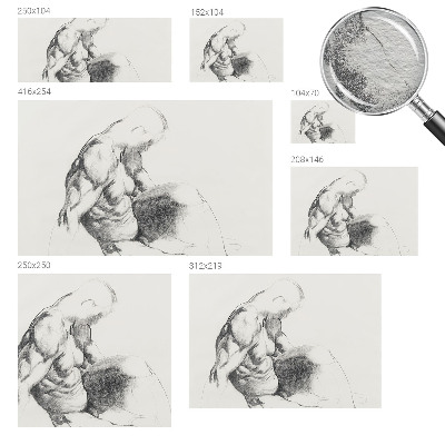 Vliesová fototapeta s potiskem Mužská skica