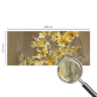 Vliesová fototapeta do ložnice Slunečná kytice