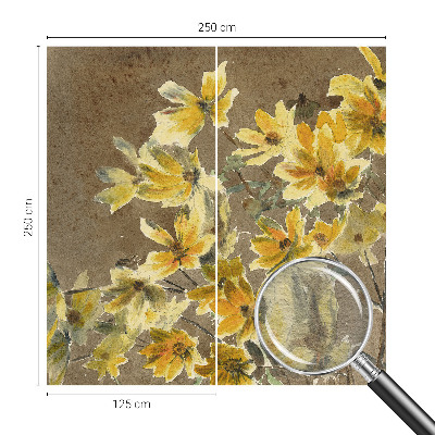 Vliesová fototapeta do ložnice Slunečná kytice