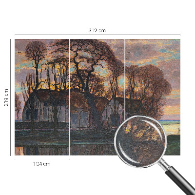 Vliesová fototapeta pro děti Večerní krajina