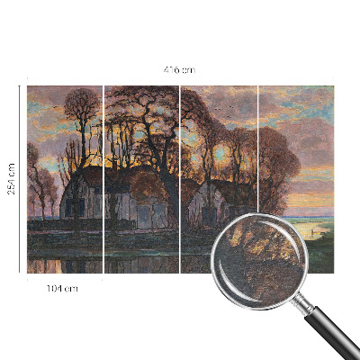 Vliesová fototapeta pro děti Večerní krajina