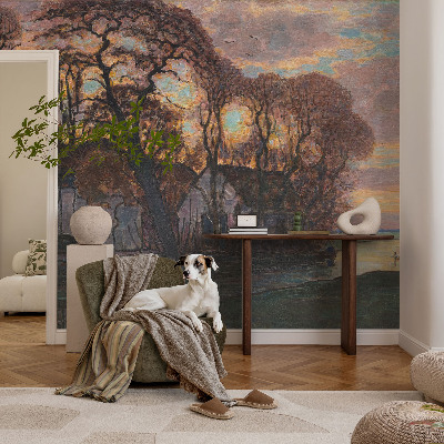 Vliesová fototapeta pro děti Večerní krajina