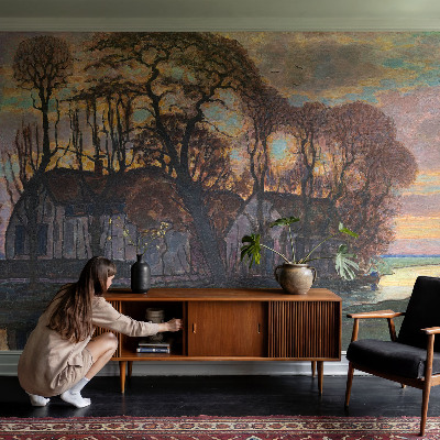 Vliesová fototapeta pro děti Večerní krajina