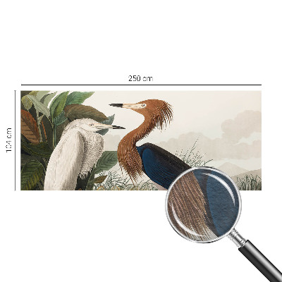 Vliesová fototapeta na zeď Ptáci v rostlinách