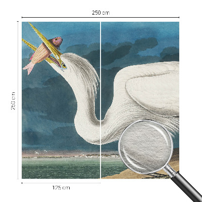 Vliesová fototapeta do obýváků Pták s rybou