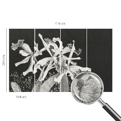 Vliesová fototapeta pro děti Ilustrace orchideje