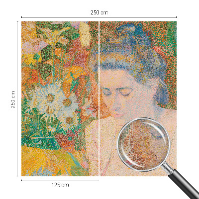 Dekorativní fototapeta na zeď Květinový portrét